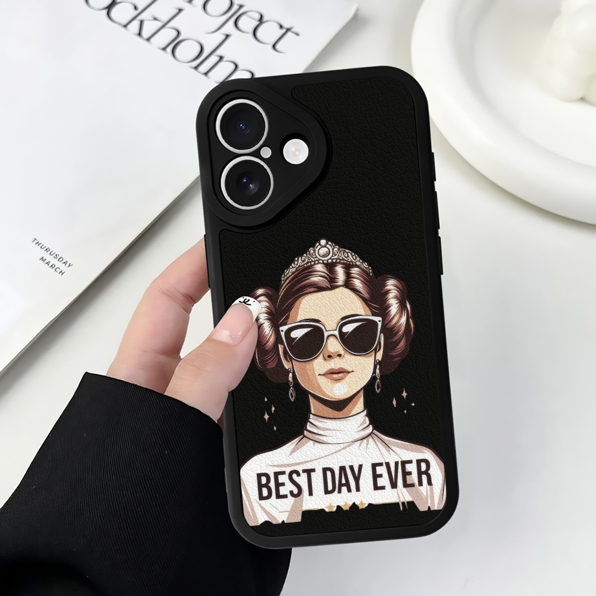 （画像用） スター・ウォーズ Star Wars 【iPhone 16シリーズ対応】シリコンスマホケース（レザー調） 材質：シリコン